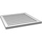 Ekena Millwork Vertical Surface Mount PVC Gable Vnt: Non-Functional, w/2"W x 1-1/2"H, Brickmould Frame, 26"W x 26"H GVPVE26X2602SN - alternate 2